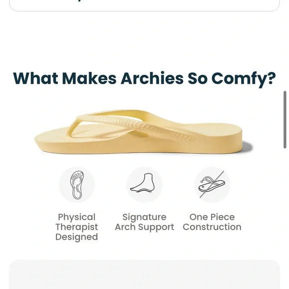 Archie’s Women’s Flip Flop Sandals physical therapist designed arch support - Picture 4 of 13